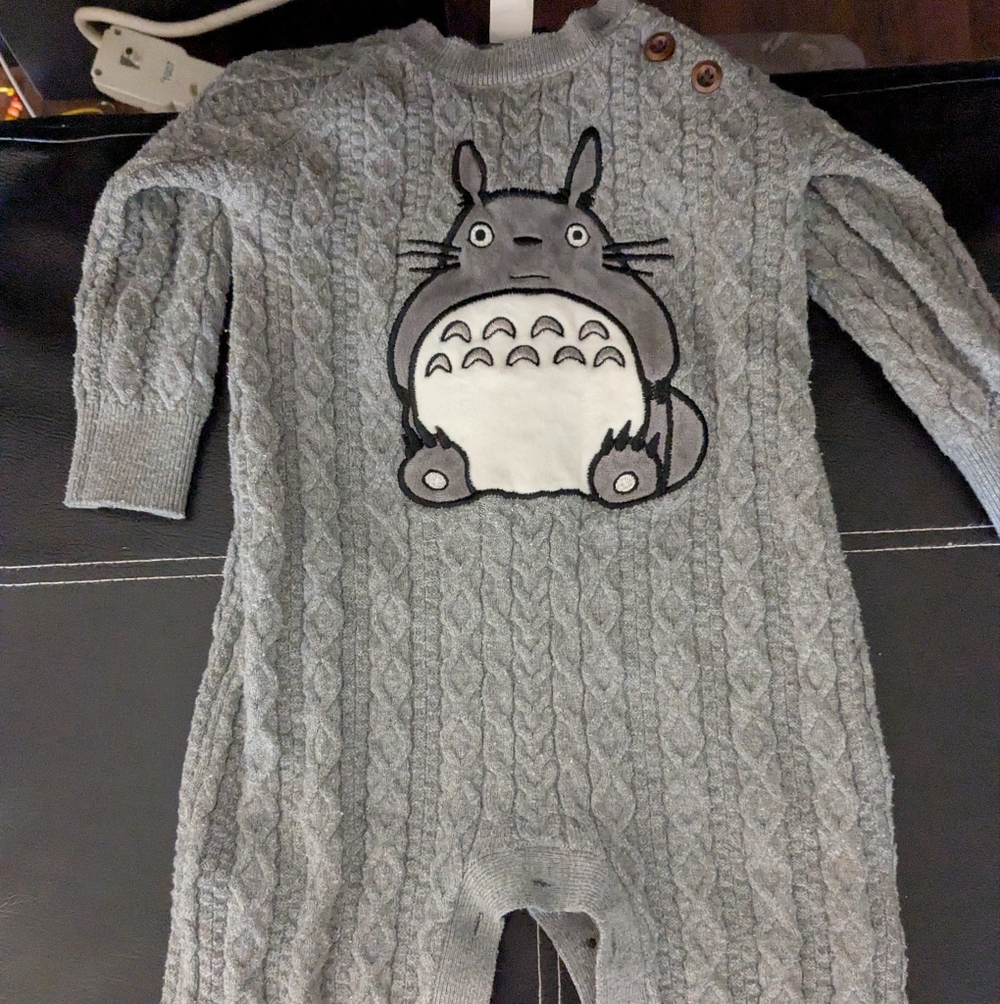Totoro Knit Onesie